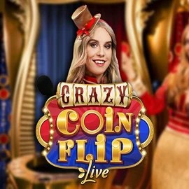 Crazy Coin Flip slot icon by Evolution, available at Playboom24 Casino