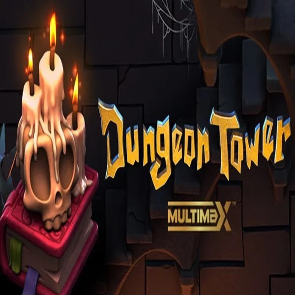 Dungeon Tower slot logo by Peter & Sons at Playboom24 Casino