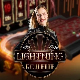 Live Casino logo of Lightning Roulette from Evolution at Playboom24 Casino