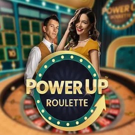 PowerUP Roulette logo by Pragmatic Play at Playboom24 Casino