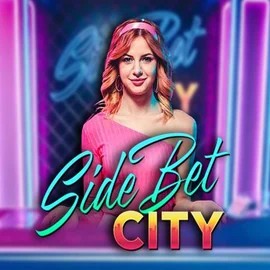 Side Bet City slot logo by Evolution at Playboom24 Casino