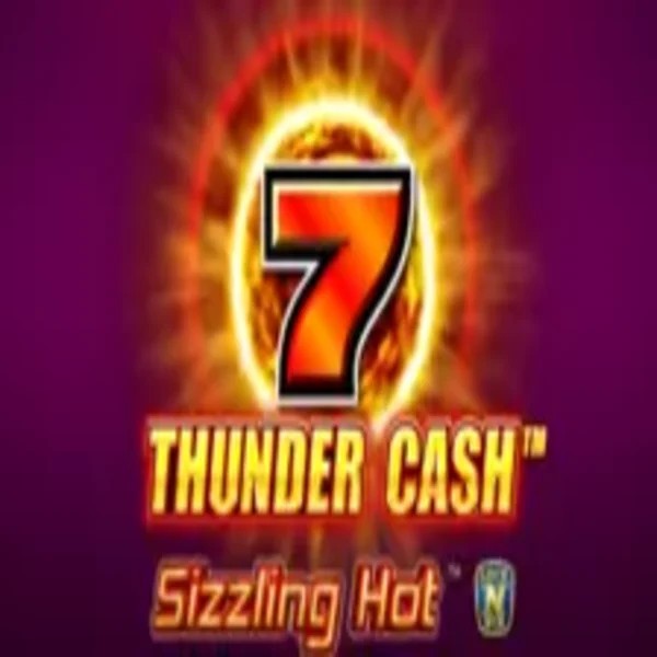 Thunder Cash Sizzling Hot online game logo by Novomatic on playbooom24.nl